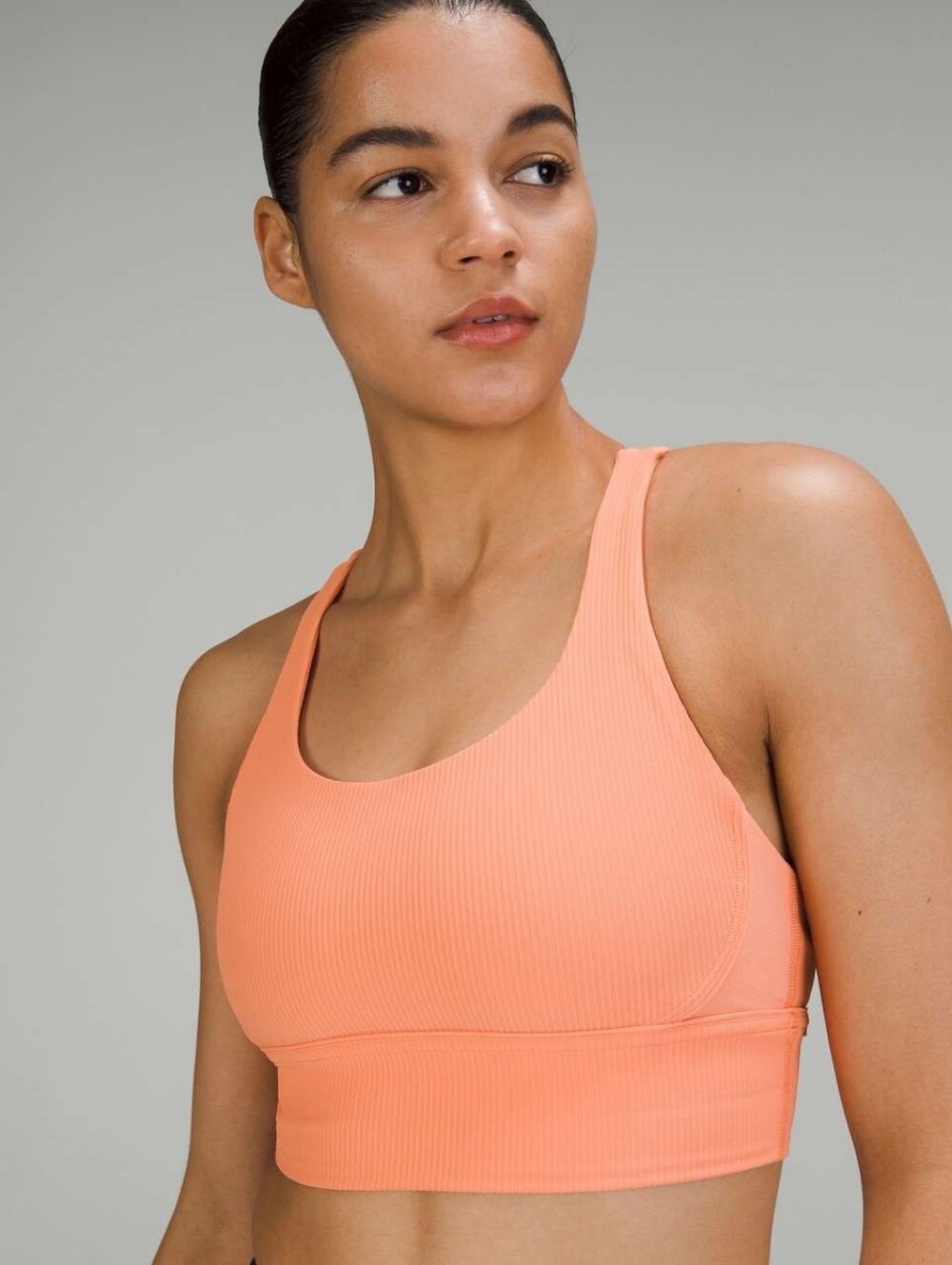 Lululemon Athletica Ribbed Scoop Sports Bra - Coral Sizw 8